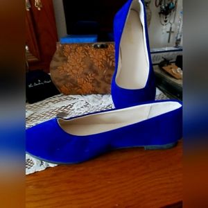 Royal blue flats